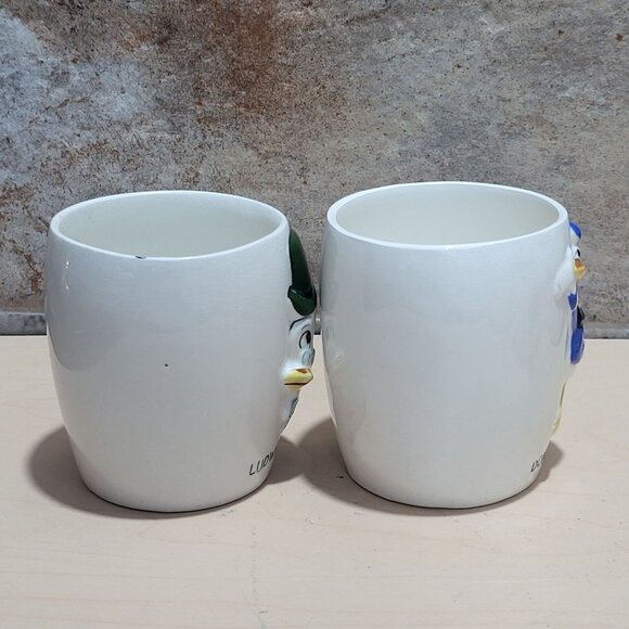 Donald Duck Ludwig Von Drake Disney Mugs 1961 RCA Victor Dealer Courtesy Gift - Picture 9 of 11